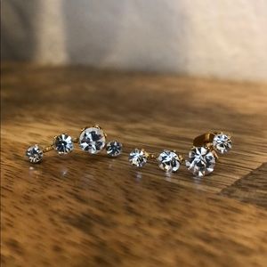 NWT 18kt gold plated earrings